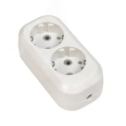 Колодка 2 гнезда c заземлением 16А Эксперт