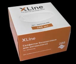 Салфетки безворсовые для оптоволокна X-line, 280 шт/упак