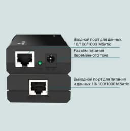 Вызывная панель с датчиком движения + PoE-инжектор TP-Link TL-PoE150S, замок TS-EL2370SS Tantos и блок питания Давикон