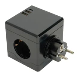 Разветвитель сетевой 3местный сз STEKKER ADP163322 250V 16A ABS пластик белый 49658