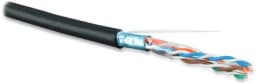 Кабель витая пара Hyperline FUTP4-C5E-S24-OUT-LSZH-BK-500 (500 м)