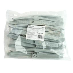 Держатель кабеля для прямого монтажа двусторонний ДКД2 STEKKER PMHR2G серый 20шт в упак 49567