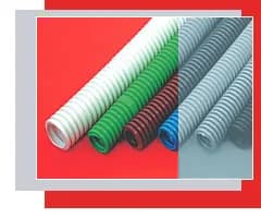 Труба гофрированная ПНД легкая диам 20 мм, с зондом, без галогена Экопласт 20120HF (100м)