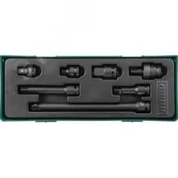 Набор аксессуаров для головок торцевых ударных 1/2"DR в ложементе, 7 предметов