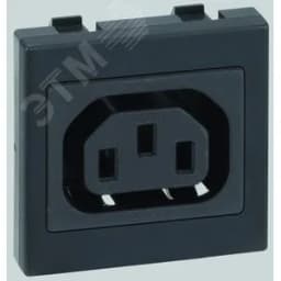 Connect Адаптер с гнездовым разъёмом С13, мама (IEC3200), К45, графит