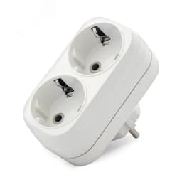 Тройник на 2 гнезда с заземлением 16А А302 Универсал