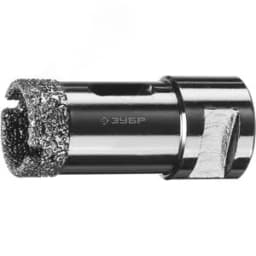 Коронка алмазная высокоскоростная для УШМ (М14) d 25мм по керамограниту и железобетону, Вакуумное Спекание, Профессионал