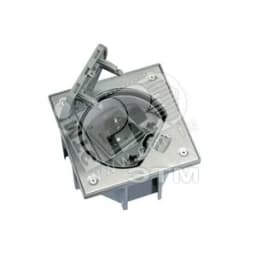 Connect Влагостойкая основа IP66 с розеткой с заземлением К45 и коннектором RJ45 катег.5e UTP сталь Simon