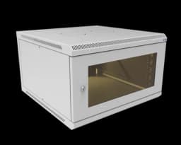 Шкаф телекоммуникационный настенный разборный МИКсистем 19" Basis 6U 600*600 дверь стекло