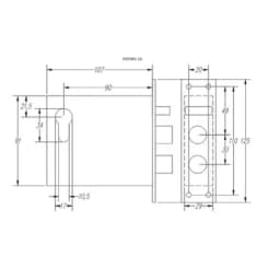 Замок электромеханический врезной Полис-13 Полис