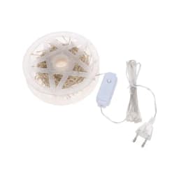 Гирлянда роса Фейерверк с контроллером 20м 500LED цвет свечения теплый белый на катушке NEONNIGHT 303446