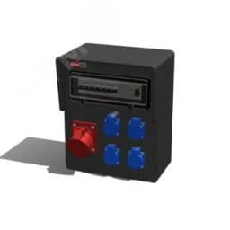 Устройство распределительное настенное твердая резина IP44 63A корпус 298х370х203