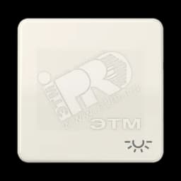 Клавиша ударопрочная с символом  освещение   слоновая кость