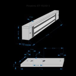 Миниатюрный электромагнитный замок ST-ML60-1 Smartec