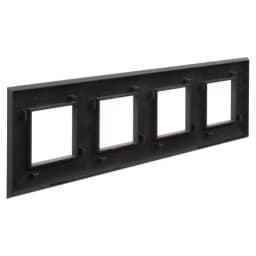 Рамка 4-м 8мод. Avanti «Черный матовый» DKC 4412908