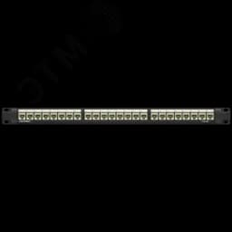 Патч-панель 19",1U,CAT5E, 24 модуля RJ45, неэкранир ованная