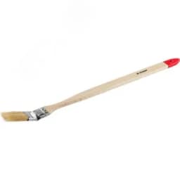 Кисть радиаторная угловая "УНИВЕРСАЛ-МАСТЕР", светлая натуральная щетина, деревянная ручка, 25мм