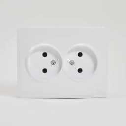 Розетка 2-м СП Karina 16А IP20 без заземл. термопласт бел. LEZARD 707-0200-128B