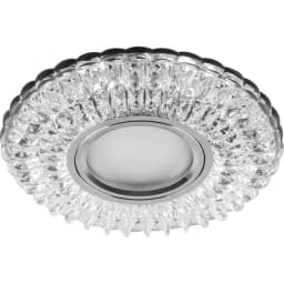 Светильник встраиваемый с белой LED подсветкой Feron CD937 потолочный MR16 G53 прозрачный 29470