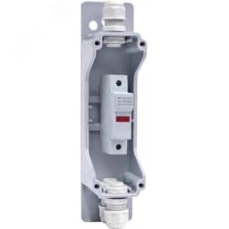 Коробка соединительная HS-1655-1FN ( с 1-м держателем предохранителя 10х38) IP54 RAL 7040