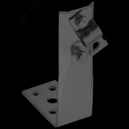 Держатель проводника круглого 6-10мм винтовой угловой h=150мм оцинкованная сталь TD IEK