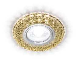 Встраиваемый точечный светильник MR16 с LED подсветкой Ambrella Light S291 CHWR