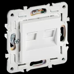 SKANDY Розетка компьютерная двойная RJ45 кат.5E SK-K03W арктический белый IEK