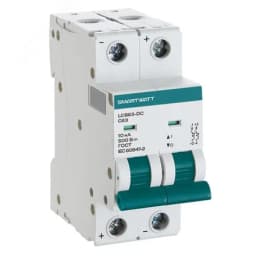 Выключатель автоматический модульный 2 А 2P D 10 кА SMARTWATT PDE LCB63H-DC-D2/2