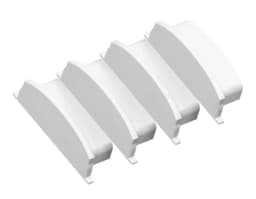 Заглушка для накладного алюминиевого профиля GP1500 комплект 4шт Ambrella Light GP8180