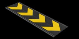 Демпфер стеновой резиновый 800х220х8 мм ДСР-2 (Россия) (ГП)