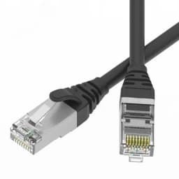 Патч-корд экранированный SLIM CAT6 S/FTP 4х2, 28 AWG, LSZH, чёрный, 5м DKC