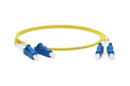 Патч-корд волоконно-оптический (шнур) Hyperline FC-D2-9-LC/UR-LC/UR-H-1M-LSZH-YL