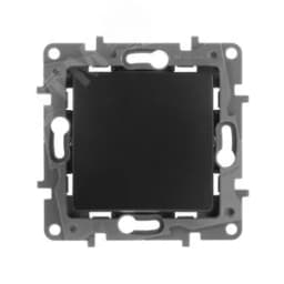 ETIKA Кнопка НО/НЗ антрацит 6АХ безвинтовые зажимы