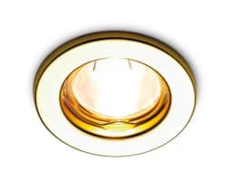 Металлический встраиваемый точечный светильник MR16 Ambrella Light FT9210 GD