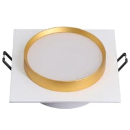 Светильник встраиваемый Feron DL506 потолочный GX53 белый золото квадрат 51362