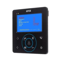 Комплект домофонии (монитор + выз.панель) AT-I-K410C/T Black (AD-480B) черный Kit box Atix