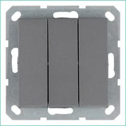 Выключатель 3-кл. 10А IP20 механизм алюм. Jasmart G3031S