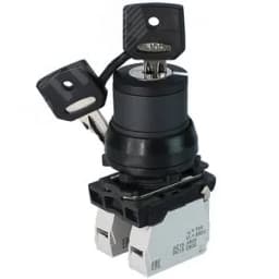 Переключатель управления ПЕ-181 исп.1м, 2з, 10А, 660В, замок на 3 положения -90° 0 +90° (ключ в положении включено вынимается, IP40, (ЭТ)