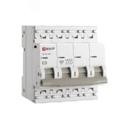 Автоматический выключатель ВА 47-63N 4P 3А (C) 6кА PROXIMA