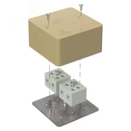 Коробка огнестойкая для о/п 40-0340-FR6.0-6 Е15-Е120 RAL9005 120х80х50 (20 шт/кор)