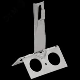 Держатель проводника круглого 6-8мм для конька широкого h=80мм нержавеющая сталь IEK