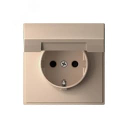 ARTGALLERY розетка с заземл. со шторк. с крышкой, 16А, IP20, механизм, песочный Systeme Electric