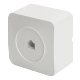 Розетка RJ45 открытой установки STEKKER серия София 1местная белый MST002001 49300