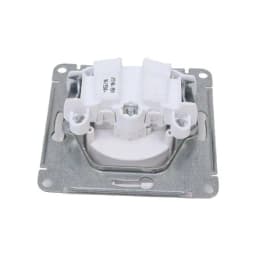 Розетка 1-м СП W59 16А IP20 без заземл. защ. шторки механизм бел. SE RS16-151-1-86