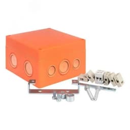 Коробка распаячная огнестойкая (126х126х74) 5 кк/1,5-6мм/12 мв IP66 PROxima