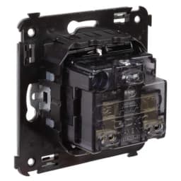 Розетка 1-м СП 2мод. Avanti «Черный квадрат» 16А IP20 2P+E защ. шторки черн. DKC 4402003