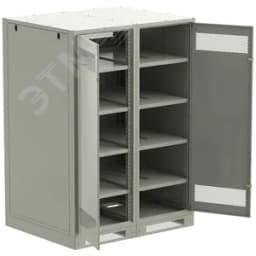 Шкаф LINEA B (пустой) 1700х1200х950мм двустворчатая металлическая дверь серый ITK