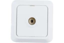 Розетка телевизионная TV 1-м ОП Олимп бел. UNIVersal О0027