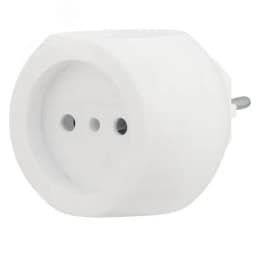 Тройник электрический Шар 220 В, 6 А, белый REXANT