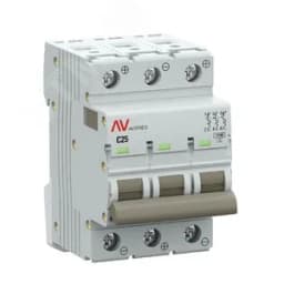 Выключатель автоматический AV-10 DC 3P 25A (C) 10kA AVERES